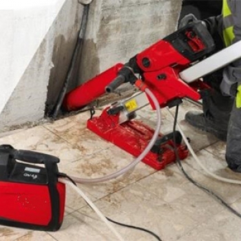 Furos em concreto no Jardim Paulistano